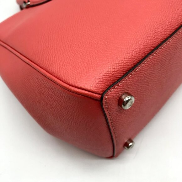 Coach Pebbled Leather Surrey Carryall Satchel Bag With Matching Wallet - Picture 9 of 12